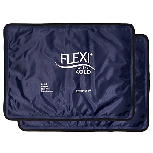2 FlexiKold Gel Ice Packs (Standard Large: 10.5" x 14.5") - Reusable