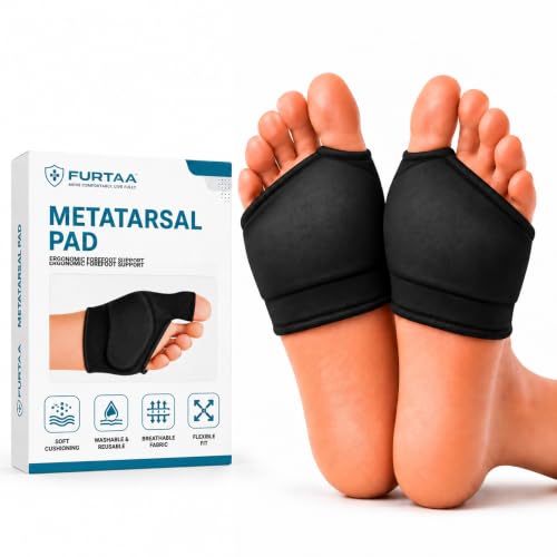 Orthopedic Metatarsal Pads with 3mm Gel,Ball of Foot Cushions, 4 Sizes |