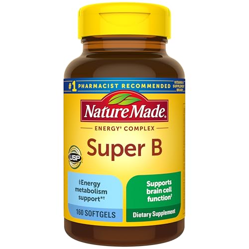 Nature Made Super B Complex Vitamins for Women and Men, 160 Softgels