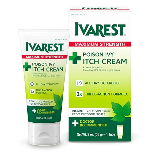Ivarest Poison Ivy Itch Cream, 2 oz, 1 Pack | Fast-acting itch