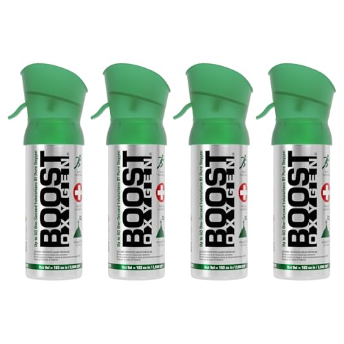 Boost Oxygen Pocket Size Natural 3L Canister, 4 Pack | Fits in