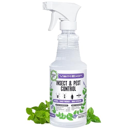 VermExon Peppermint Oil Insect & Pest Control Spray – 16oz Natural Plant-Based