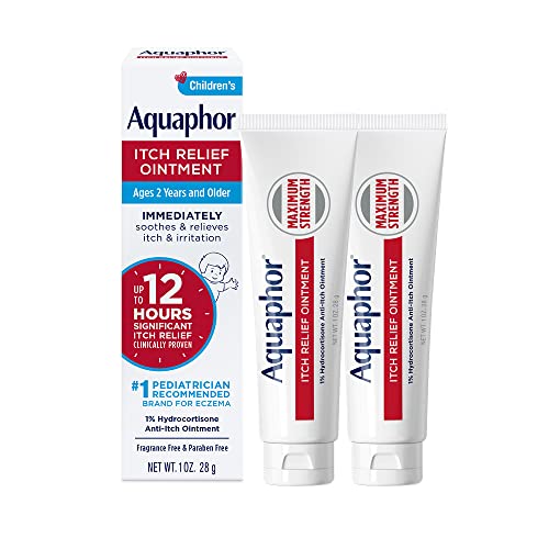 Aquaphor Children's Itch Relief Ointment, 1% Hydrocortisone, 2 x 1 OZ |
