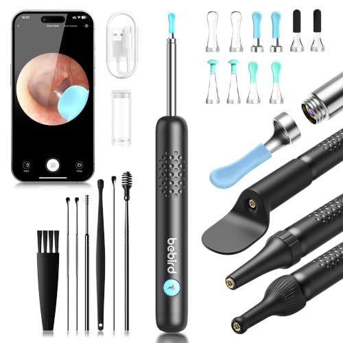 BEBIRD R1 Ear Wax Removal:Ear Cleaner with HD Ear Camera FSA, Black