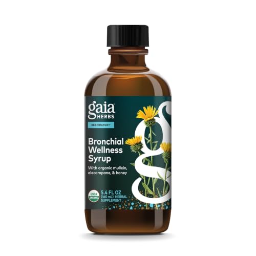 Gaia Herbs Bronchial Wellness Syrup, 5.4 Fl Oz, Up to 32 Servings