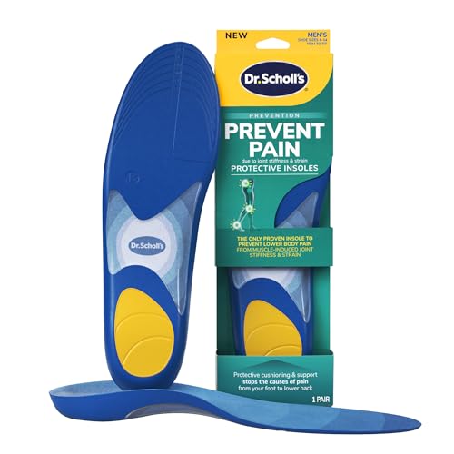 Dr. Scholl's Prevent Pain Protective Insoles, Protect Against Foot, Knee, Lower Back
