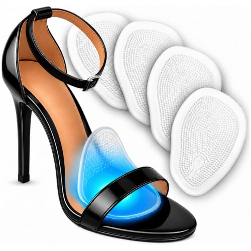 benoo Ball of Foot Cushion Pads for High Heels, Gel Shoe Insert