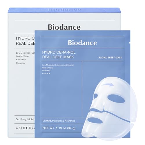 BIODANCE Hydro Cera-nol Real Deep Mask for Moisturizing & Soothing (4ea) |