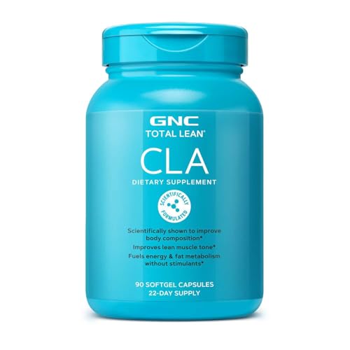 GNC Total Lean Premium CLA 3-6-9, Improves Body Composition, 90 Softgels | Supports Improved Body Composition, Lean Muscle Tone, Cardiovascular and Joint Health, Fuels Energy Without Stimulants