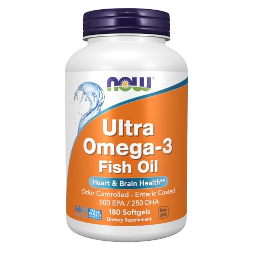 NOW Supplements, Ultra Omega-3 Molecularly Distilled, 180 Softgels