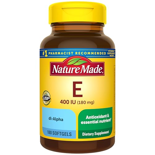 Nature Made Vitamin E 180 mg (400 IU) dl-Alpha, 180 Softgels |