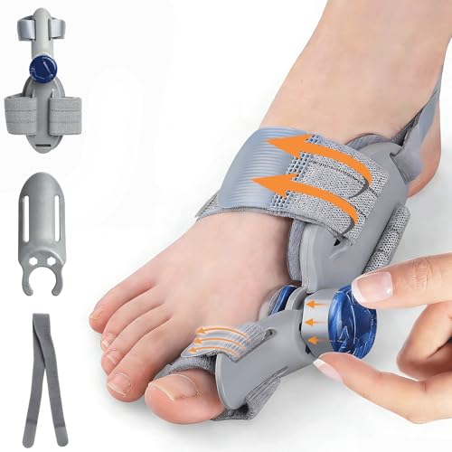 Bunion Corrector for Women & Men, Bunion Fix Big Toe Straightener, Grey