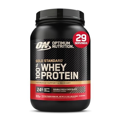 Optimum Nutrition Gold Standard Whey Protein, Double Rich Chocolate, 2 LB |