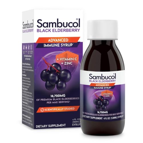 Sambucol Advanced Black Elderberry Syrup, Immune Support - 4 Fl Oz |