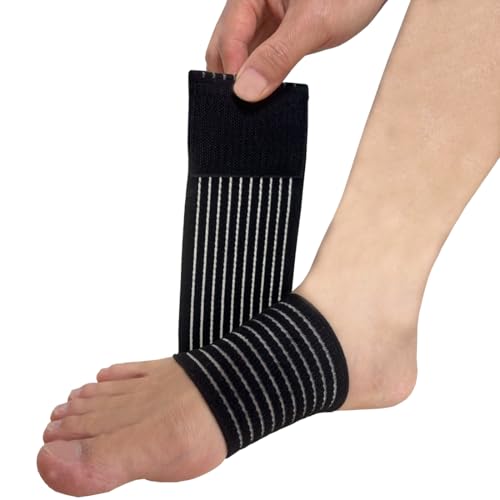 Lxnderment Arch Compression Bandage for Plantar Fasciitis, Arch Support Sleeve, Arch Support Bands for Women and Men, Feet Pain Relief, Fallen Arche, Flat Feet, High Arche, Flat Arch (Black)