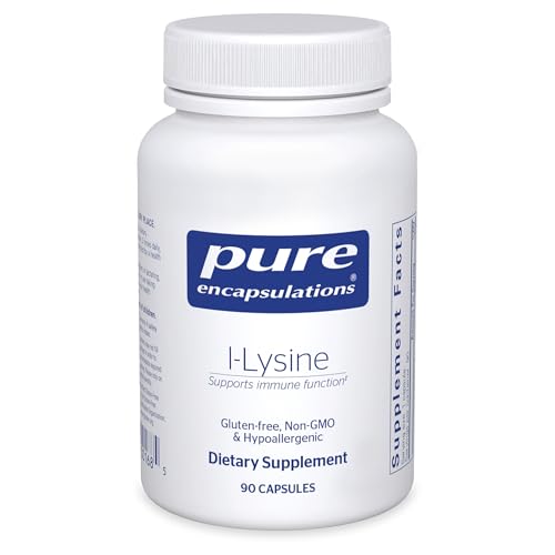 Pure Encapsulations L-Lysine, 90 Capsules | Essential Amino Acid Supplement for Immune