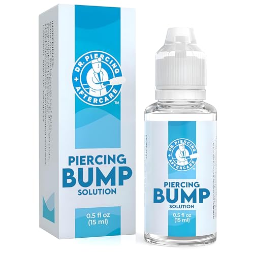 Dr. Piercing Aftercare Keloid Bump Solution Drops 15mL - Gentle Saline Formula