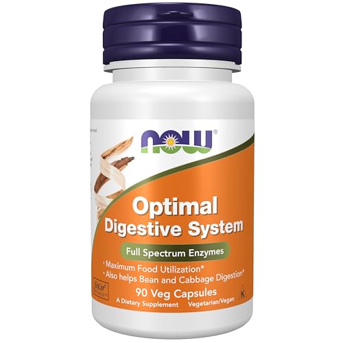 NOW Supplements, Optimal Digestive System, Enzymes, 90 Veg Caps