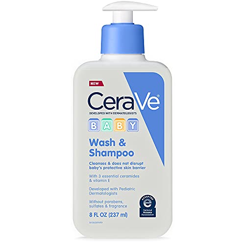 CeraVe Baby 2-in-1 Wash & Shampoo with Vitamin E for Hair &