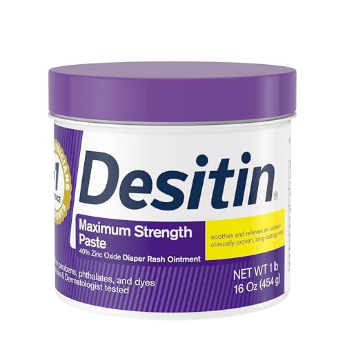 Desitin Maximum Strength Diaper Rash Cream, 40% Zinc Oxide, 16 oz |