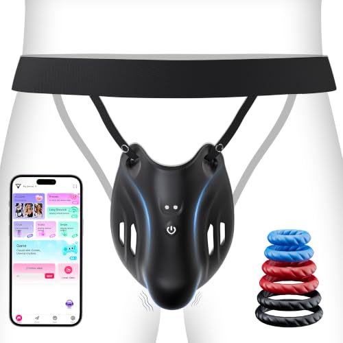 Male Masturbator Sex Toys for Men Wearable Penis Vibrator with Cock Ring