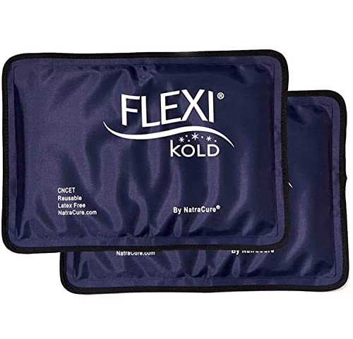 2 FlexiKold Gel Ice Packs - Ice Packs for Injuries Reusable, Back