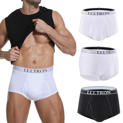Incontinence Underwear for Men Washable Cotton Briefs Reusable Urinary Protective Absorbent Underwear