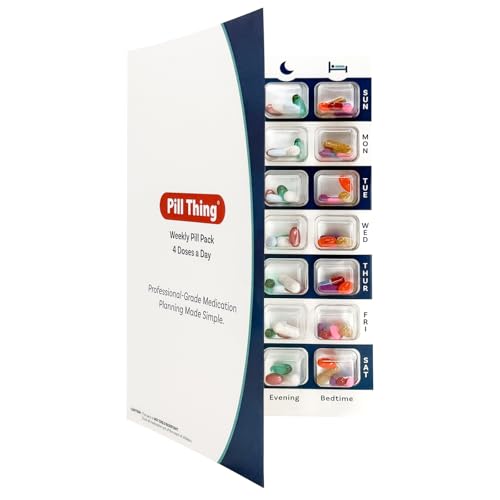 4 Times a Day Weekly XL Cold Seal Pharmacy Blister Pack System
