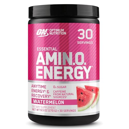 Optimum Nutrition Amino Energy Powder, Watermelon, 9.5 Oz | Anytime Energy Powder