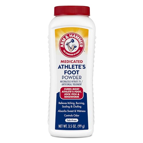 Arm & Hammer Medicated Athlete's Foot Powder, Antifungal Treatment, 3.5 oz |