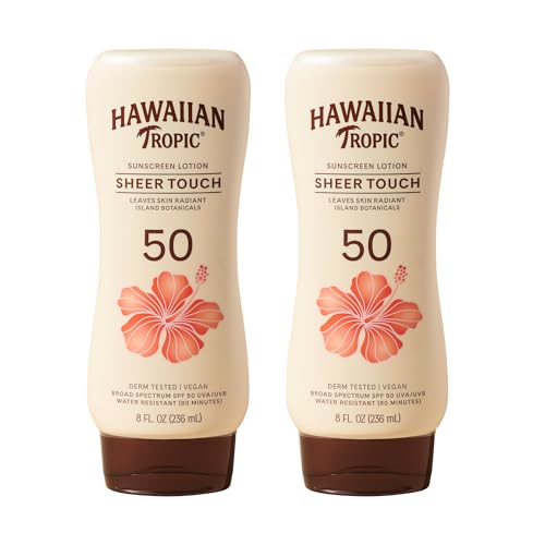 Hawaiian Tropic Sheer Touch SPF 50 Sunscreen Lotion, 8 Fl Oz (2