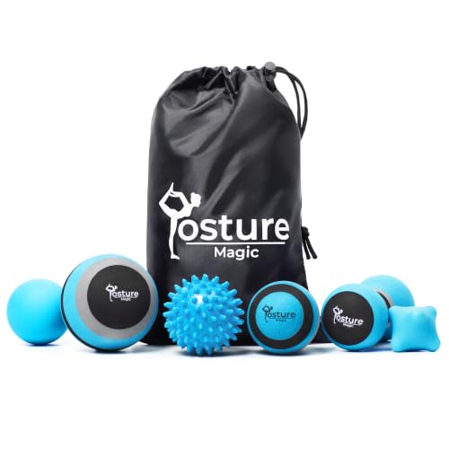 Posture Magic Massage Ball Set for Myofascial Trigger Point Release & Deep