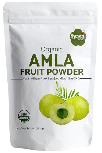 Amla Powder Organic 4 oz - USDA Certified Organic Amla Powder Ayurveda