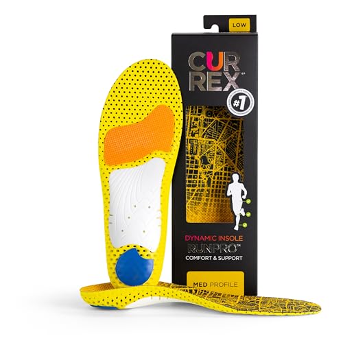 CURREX RunPro Insoles for Running Shoes, Arch Support Inserts to Help Reduce