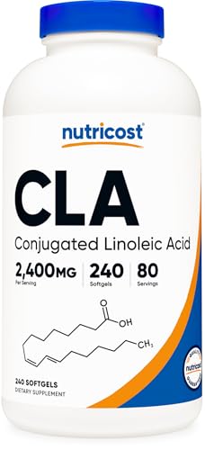 Nutricost CLA (Conjugated Linoleic Acid) 800mg, 240 Softgels
