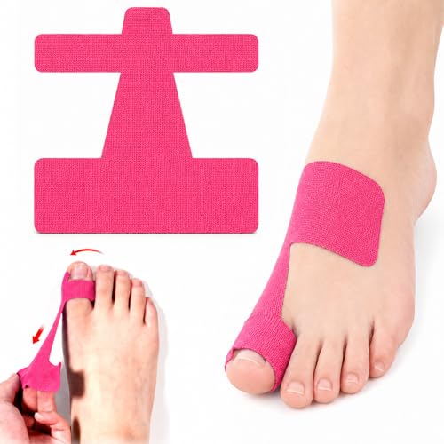40 PCS Pre-Cut Bunion Corrector Kinesiology Tape for Big Toe Support, Breathable