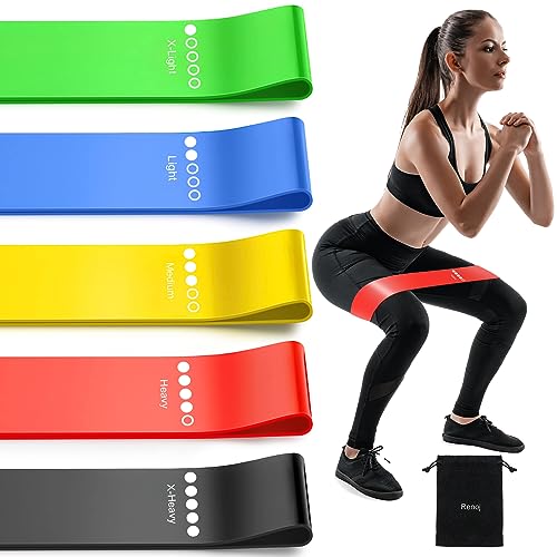 Resistance Bands for Working Out, 5-Pack Elastic Exercise Bands for Strength Training,