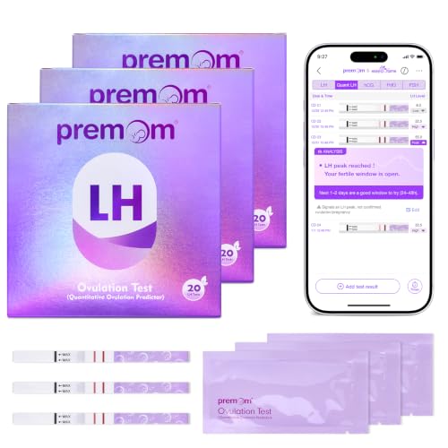 Premom Quantitative Ovulation Test Strips: 5X Pregnancy Rate Found* Use App