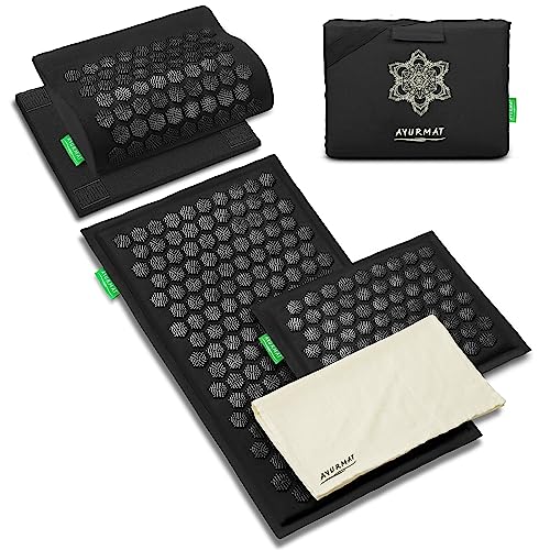 AyurMat Acupressure Mat and Pillow Set - Full Body Acupuncture Mat |