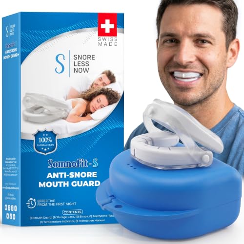 Somnofit-S Anti-Snore Mouth Guard by SnoreLessNow | Made in Switzerland | FDA