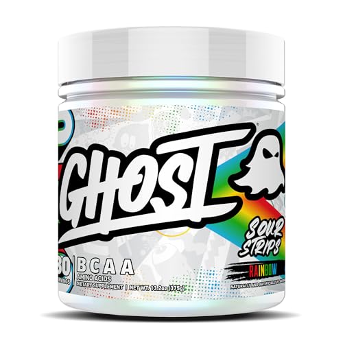 GHOST BCAA Powder Amino Acids Supplement, Sour Strips - 7G BCAA |