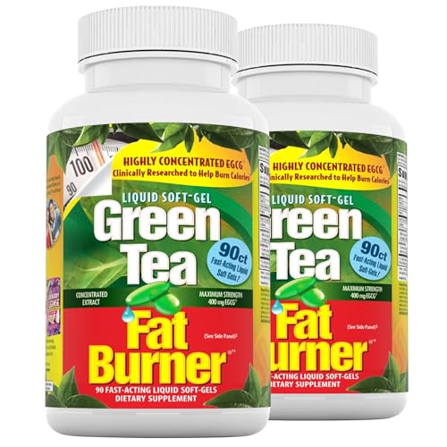 Applied Nutrition Green Tea Fat Burner Weight Loss 90 Softgels (2 Pack)