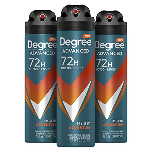 Degree Men Advanced Antiperspirant Deodorant Dry Spray Adventure 3.8 oz | 72-Hour
