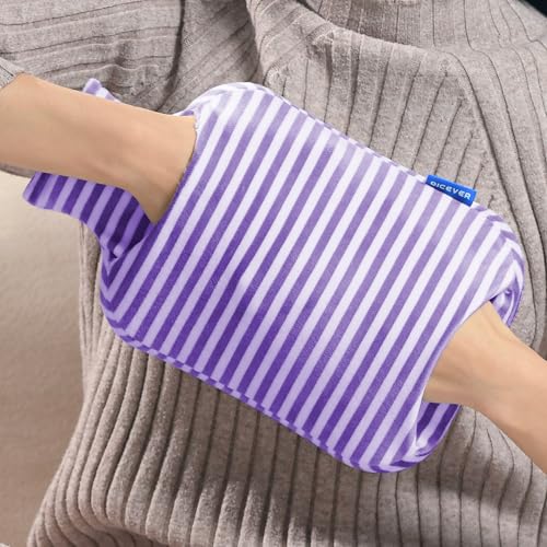 DICEVER Hot Water Bottle, 2L Hot Water Bag with Cover for Menstrual