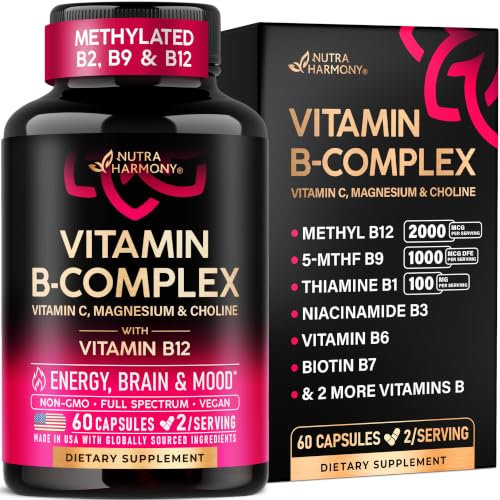 Vitamin B Complex for Women & Men - Methylated B-Complex & Vit