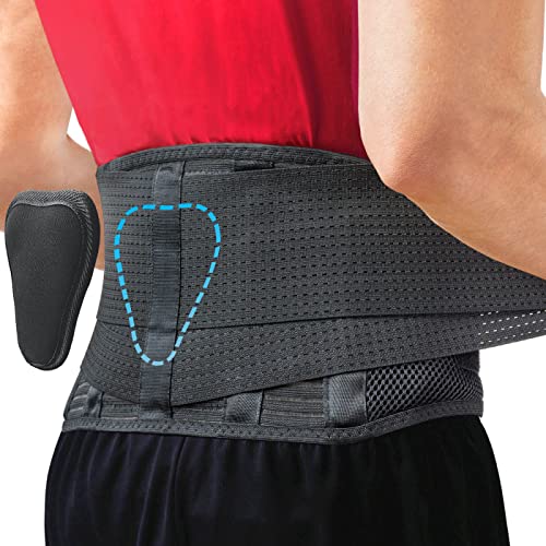 Sparthos Back Brace for Women & Men, Sciatica, Lower Back Pain - Black-S | Herniated Disc & Scoliosis Pain Relief, Adjustable Back Support Belt, Lumbar Pad, Breathable Mesh for Work & Heavy Lifting