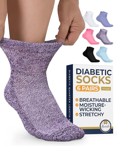Pembrook® Ankle Diabetic Socks for Men & Women | 6 Pairs |