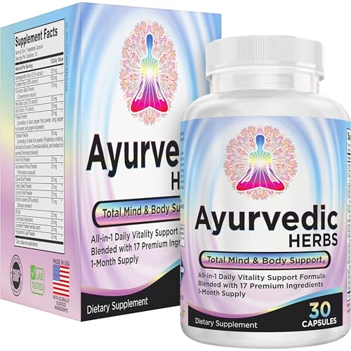 Ayurvedic Herbs Supplement (17-in-1) Mind/Body/Balance Health Support | Men & Women |