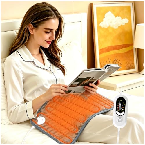 Electric Heating pad with 6 Heat Settings, Auto Shut Off, Dry Electric