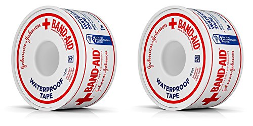 Band-Aid Brand of First Aid Products 100% Waterproof Self-Adhesive Medical Tape Roll